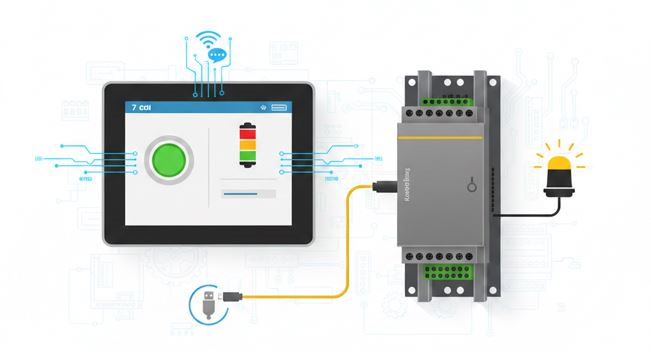 HMI + Rievtech PLC – PLCszerviz Blog