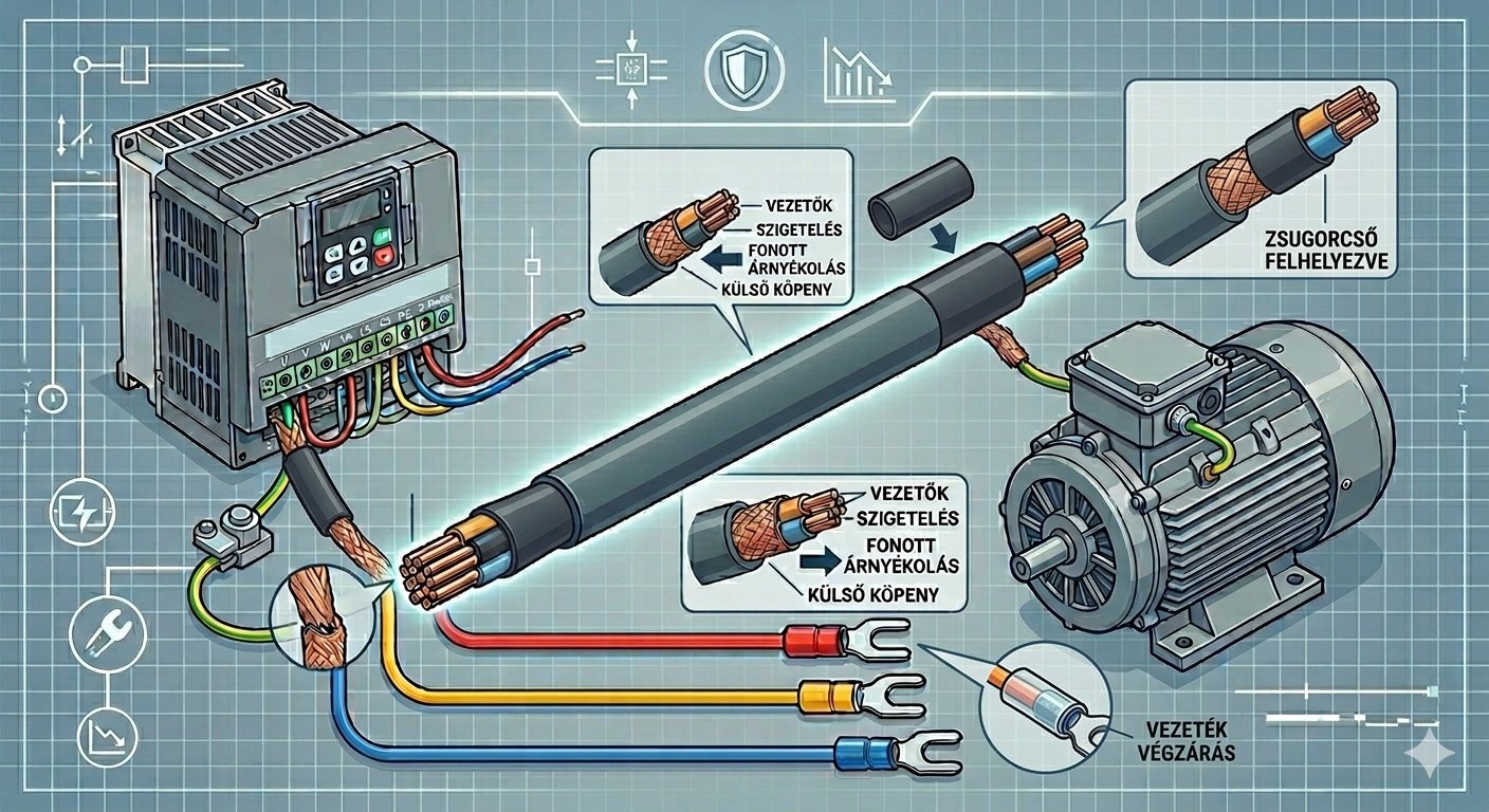 Árnyékolt kábelek frekvenciaváltóhoz cover