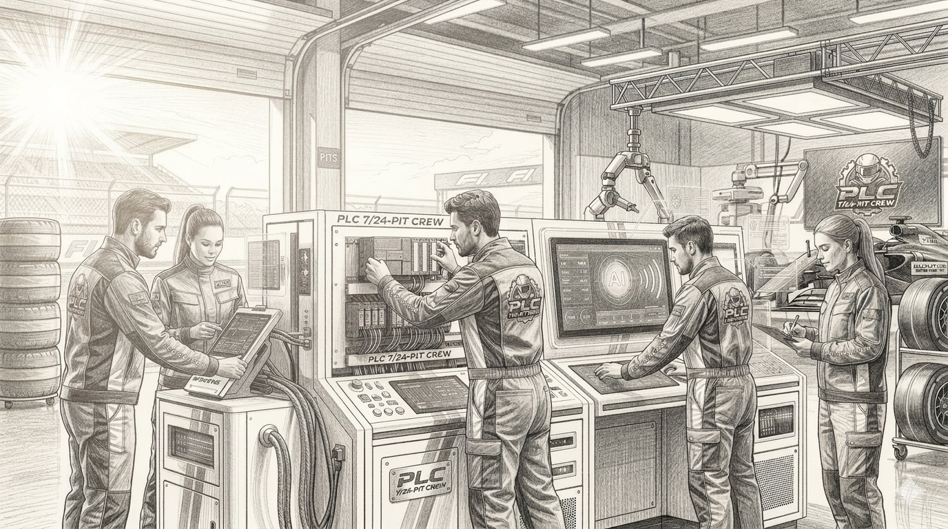 PLC 7/24 Pit Crew – automatizálási chatbot a PLCszerviz Kft.-től